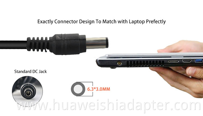 DC connector of laptop adapter